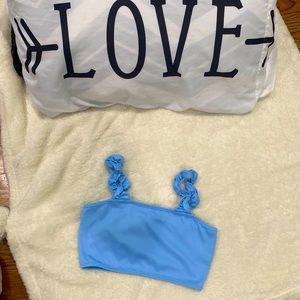 Shein blue top, never used. size S